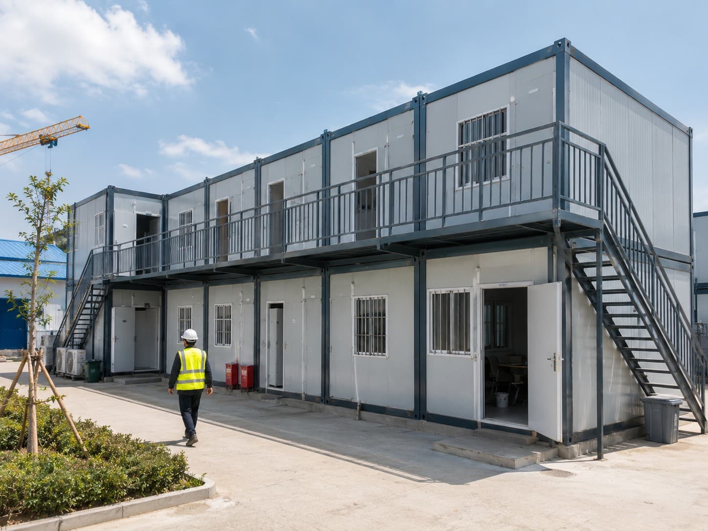 Modular container building